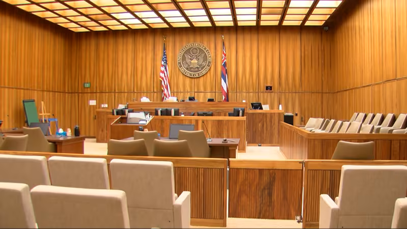 Courtroom, Honolulu district court
