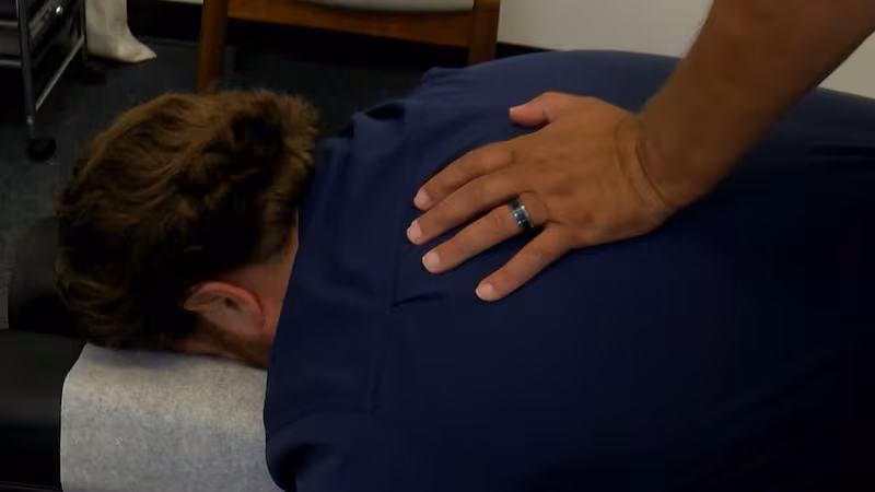 Chiropractic adjustment